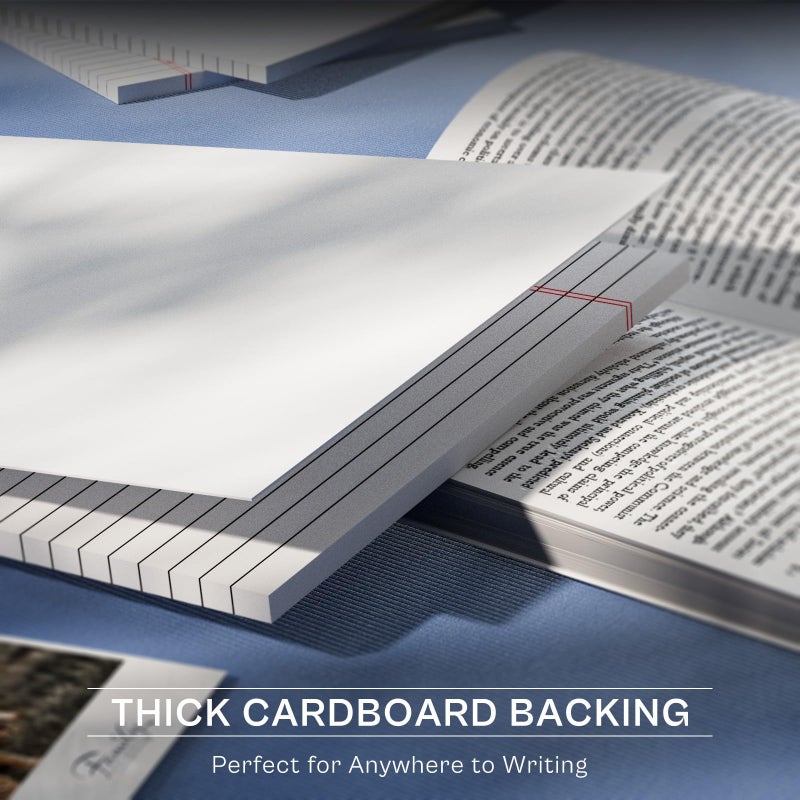 PINJINGPRO Legal Pads 8.5 x 11 Writing Pads, 3 Pack Note Pads 8.5 x 11 Wide Ruled Pads of Paper, Micro Perforated Notepad 8.5'' x 11'' Lined Paper Pads, Thickness Paper with Strong Cardboard, 30 Sheets per Pad - Image 5
